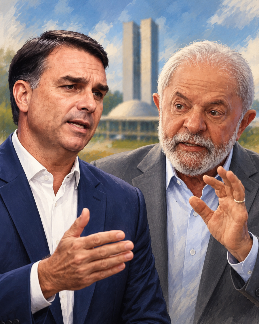 Pesquisas recentes apontam Flávio Bolsonaro à frente de Lula na disputa pelo segundo turno