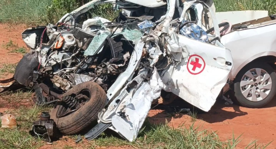 Colisão frontal na MS-112 mata motorista de ambulância entre Três Lagoas e Inocência
