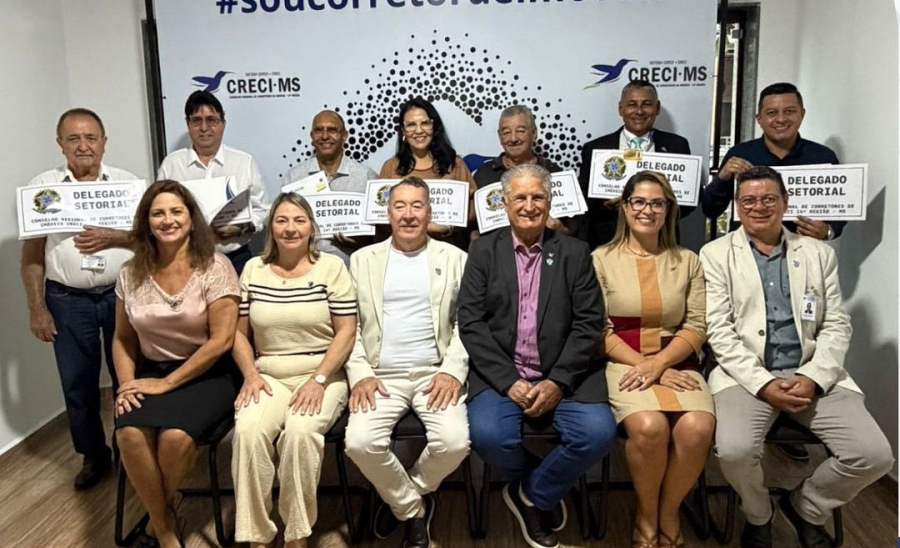 Três Lagoas passa a contar com 14 delegados do Creci para reforçar fiscalização 