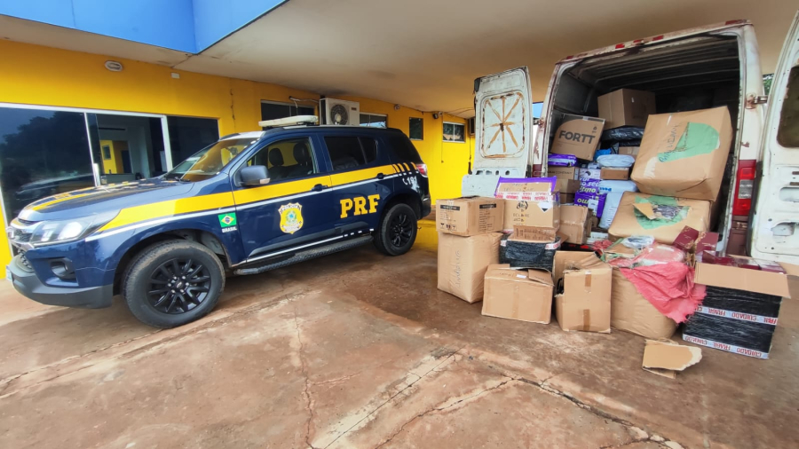 Mercadorias estrangeiras irregulares são apreendidas na BR-262 