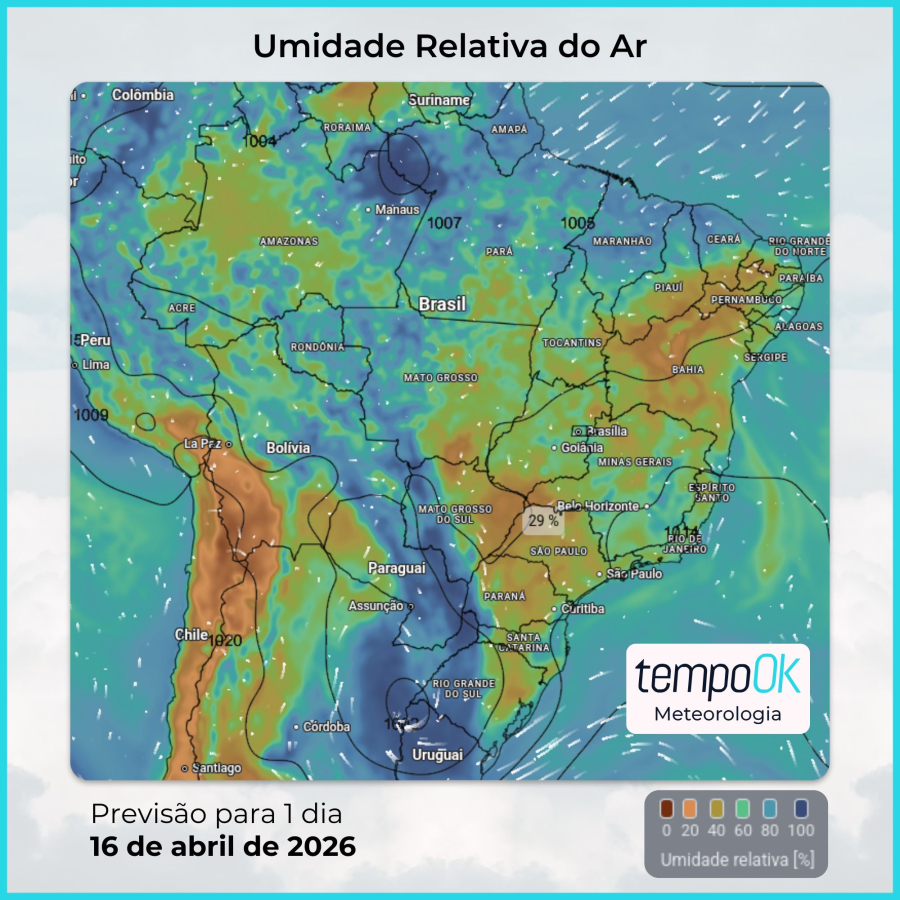 Semana começa estável, mas chuva e ventos ganham força no Sul