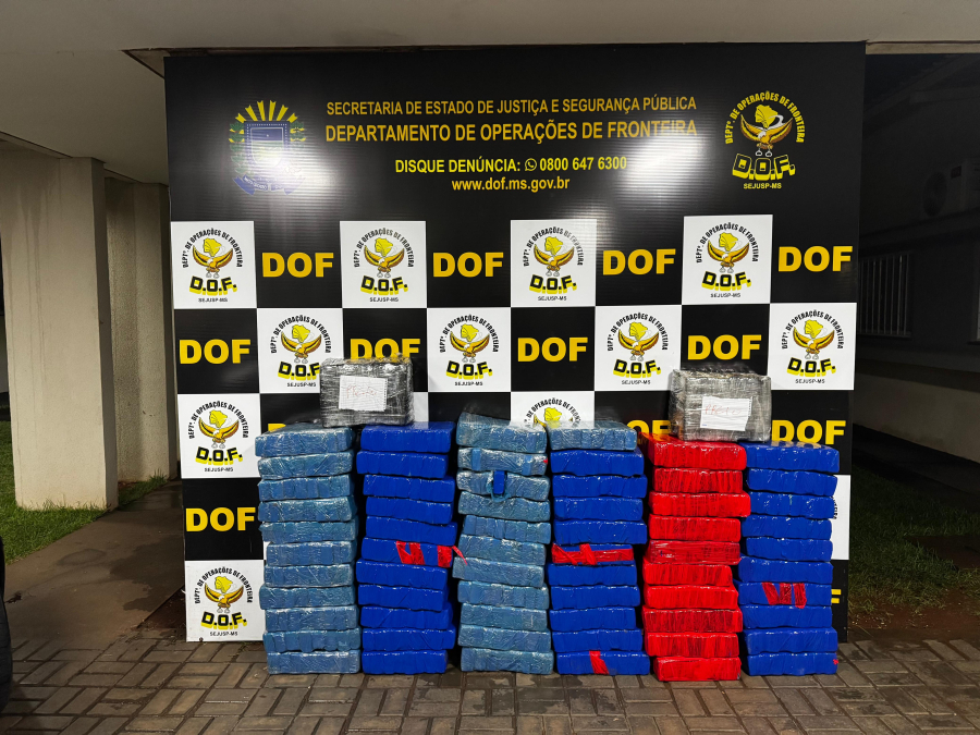 DOF apreende 530 quilos de maconha em Maracaju