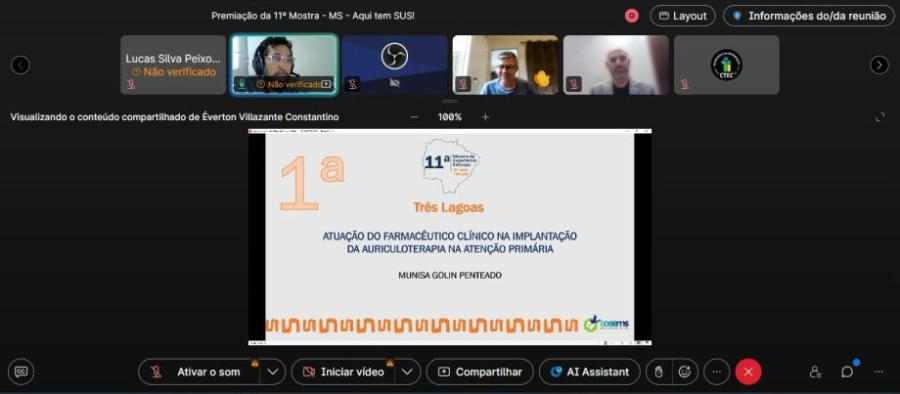 Três Lagoas conquista 1º lugar em mostra estadual do SUS