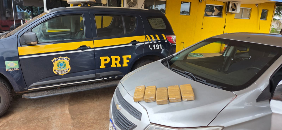 PRF apreende cocaína na BR-262 em Água Clara