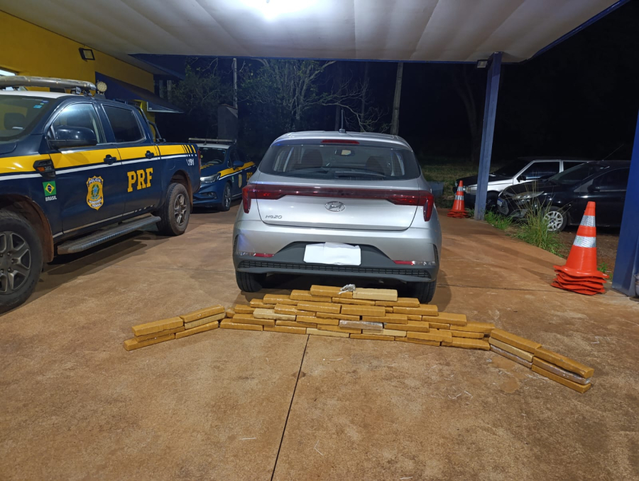 PRF apreende 114 quilos de maconha na BR-262 em Água Clara e Três Lagoas