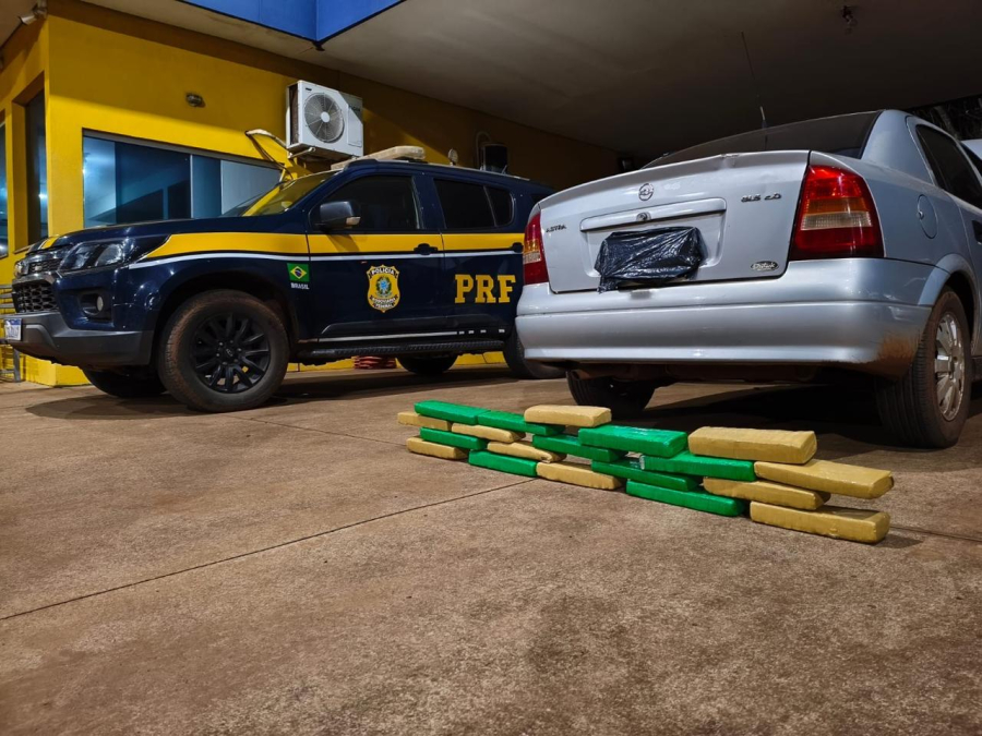 PRF apreende 19,8 kg de maconha em Três Lagoas
