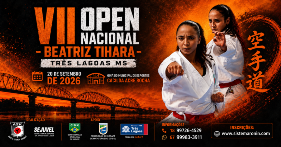 Open Nacional de Karatê acontece neste domingo em Três Lagoas
