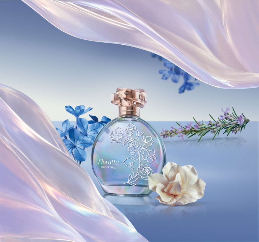 Boticário lança fragrância Floratta Blue Crystal